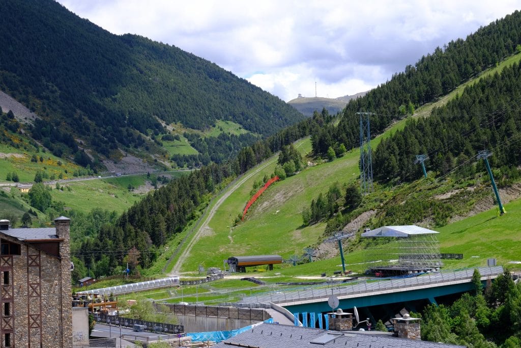 Views to Soldeu platform from luxury chalet Andorra